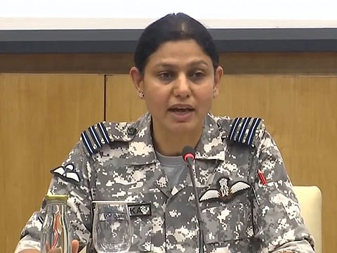 Wing Commander Vyomika Singh, who gained attention while conducting media briefings alongside Foreign Secretary Vikram Misri during Operation Sindoor.