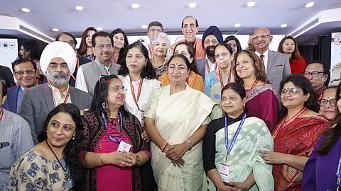 Delhi Chief Minister Rekha Gupta at the “National Obesity Care Conference” held at the India International Centre on Sunday.