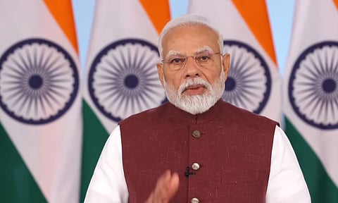 Prime Minister Narendar Modi addressing the nation for the first time since Operation Sindoor. 