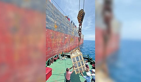 UAE-bound vessel MV Sirrah resumes voyage following emergency repairs