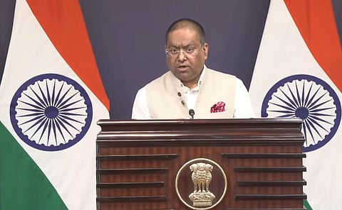 Ministry of External Affairs Spokesperson Randhir Jaiswal. 