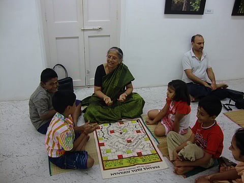 Paati telling stories from Paramapadam