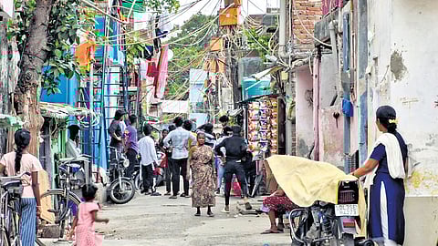 Most of the women in the camp work as domestic help in the more affluent localities nearby.
