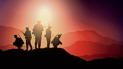 Soldiers we pass by every day