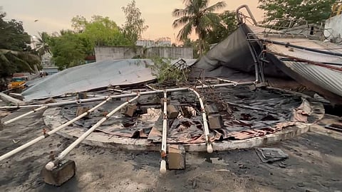 Effluent Treatment Plant (ETP) tank of a dyeing factory located in the SIPCOT industrial estate near Cuddalore exploded on Thursday morning.