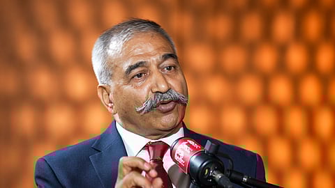 Former Director General of Military Operation Lt. Gen. Anil Kumar Bhatt (Retd.) during an interview with PTI Editor-in-Chief Vijay Joshi, in New Delhi, Thursday, May 15, 2025