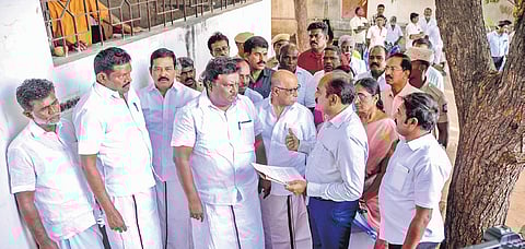 Minister Sivasankar at Sindhupoonthurai on Friday 