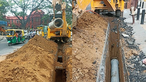 Infra work amid rain draws citizens’ ire