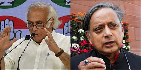 Congress general secretary Jairam Ramesh, Congress MP Shashi Tharoor. 