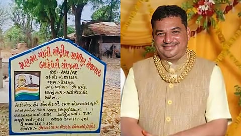 Photo of Dahod schme piller (L); arrested accused Balwan Khabad