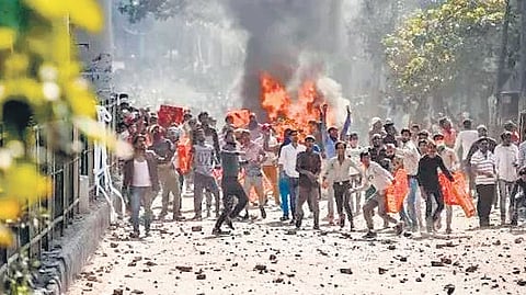 The prosecution had alleged that the accused were part of a mob that looted and set fire to shops on the intervening night of February 24 and 25, 2020.