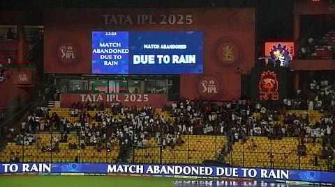 Match called off due to rain on Friday