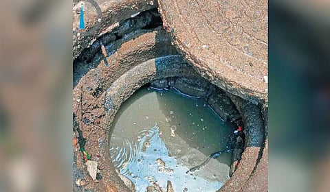 Most of the affected streets are narrow, making them hard for vehicle-mounted jet rodding machines to access 