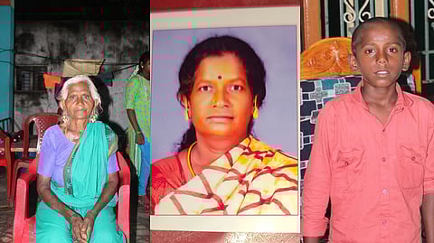 The incident reportedly occurred around 8:30 p.m. when a 65-year-old woman, Ammapillai, was sitting with her 10-year-old grandson, Veeramani, and her 55-year-old neighbor, V. Venkadammal, in front of her house on Muthalamman Street.