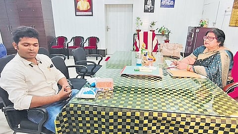 Bread and milk packets without expiry date placed in front of MKCG officials