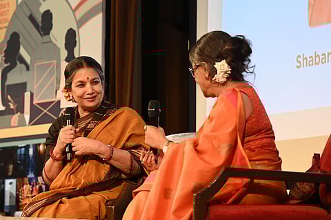 Shabana Azmi in conversation with Aparna Sen at the 17th Habitat Film festival, Delhi 
