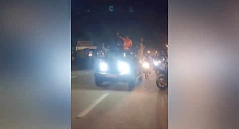 The gang rape accused held a celebratory procession after their release on bail on May 20.