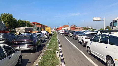 Every morning and evening, roads outside Avvaiyar Girls Government Higher Secondary School experience traffic snarls for several hours.