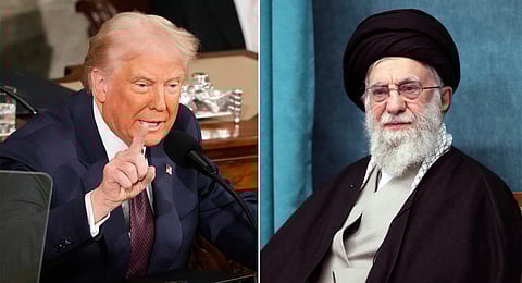 Israel's Prime Minister Benjamin Netanyahu (L) Iran's Supreme Leader Ayatollah Ali Khamenei (R)