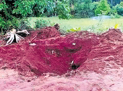 Police exhumed the body of the young man, SR Varunkanth, from the farmland owned by the trust at S Nagoor near Nadupuni and handed it to his parents after autopsy.