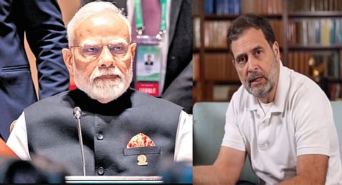 Rahul takes a swipe at Modi, BJP invokes national security