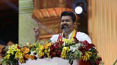 Actor and Tamilaga Vettri Kazhagam chief Vijay.