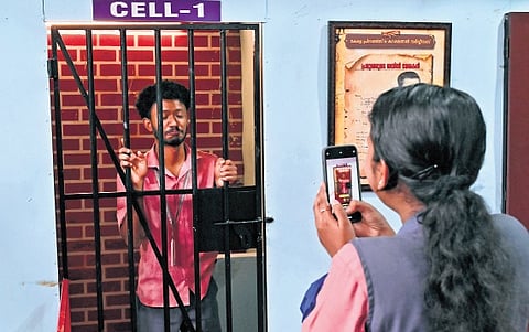 A snap from the prison exhibit at Ente Keralam expo.