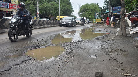 The recent spell of rain only worsened the conditions, turning broken roads into dangerous, muddy stretches unfit even for walking.