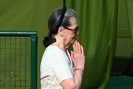 Congress leader Sonia Gandhi. 
