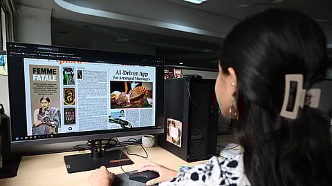 Vibha U Rao, a teen student at an internship