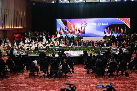 Delegates attend the 2nd ASEAN-Gulf Cooperation Council (GCC) Summit after the Association of Southeast Asian Nations (ASEAN) Summit in Kuala Lumpur, Malaysia, Tuesday, May 27, 2025.
