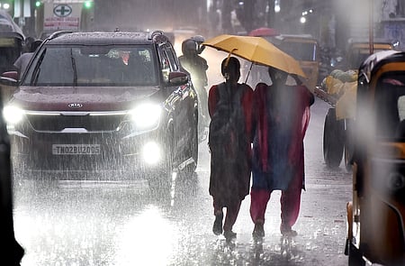 The weather system over Bay of Bengal has weakened and lost steam reducing the rainfall. 