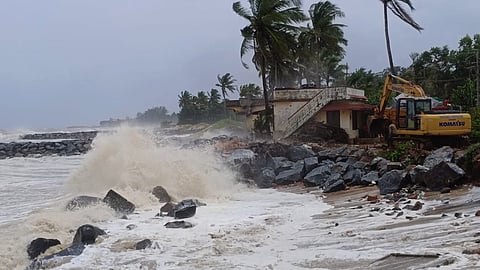 Following heavy rain, sea erosion has intensified causing inconvenience to residents along the coastline in Mangaluru