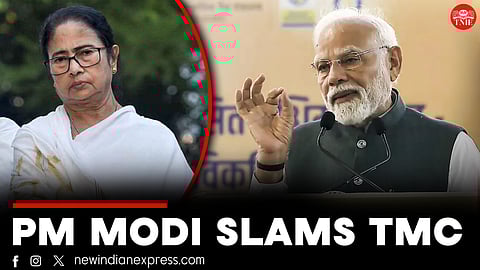 PM Modi goes after the Mamata Banerjee-led TMC government on various issues