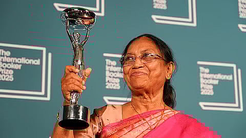 Banu Mushtaq with her Booker Award