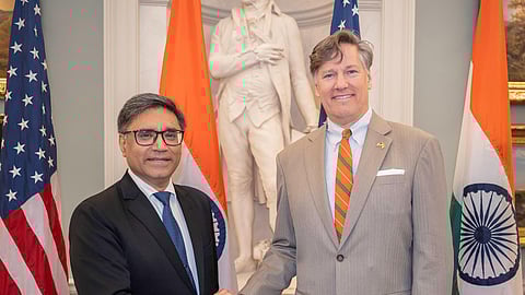 Foreign Secretary Vikram Misri and US Deputy Secretary of State Christopher Landau