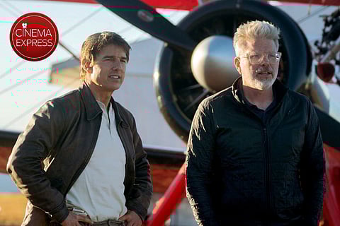 Tom Cruise with his Mission: Impossible franchise director Christopher McQuarrie