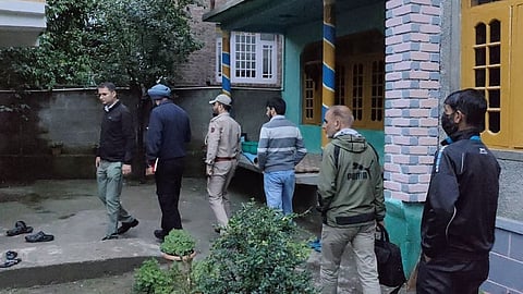 The raids were carried out in Budgam, Pulwama, Awantipora, Kupwara, Shopian and Srinagar districts, officials said.