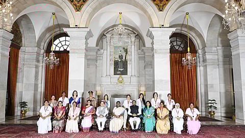 President Droupadi Murmu presented the National Florence Nightingale Awards for the year 2025 to nurses at a function held at Rashtrapati Bhavan.
