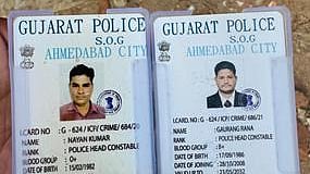 Two ambitious youths decided to play cops and rob credibility, as they roamed the city impersonating Gujarat’s Special Operations Group. 