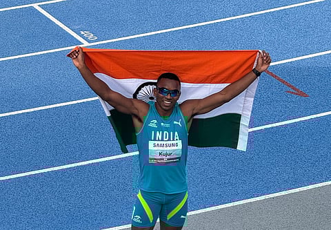 Sprinter Animesh Kujur broke the national record with a 20.32 second run to win the bronze medal on Saturday.