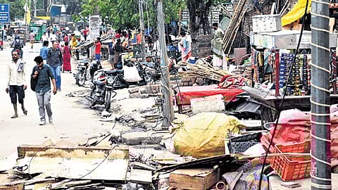 The crackdown has triggered strong protests from vendor groups. 