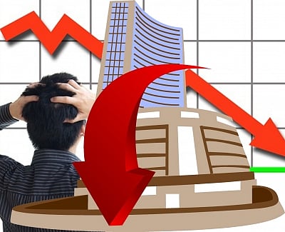 Sensex touched 82,547 (down 642.76 points) in the mid morning trade. 
