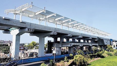Image of metro line used for representative purposes only.