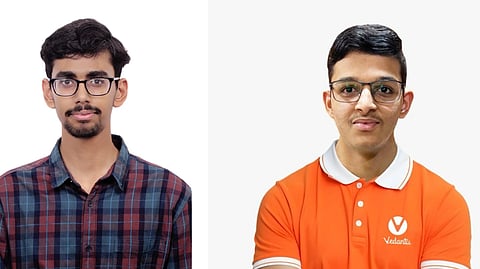 From left to right, Kushagra Gupta and Daksh Tayaliya