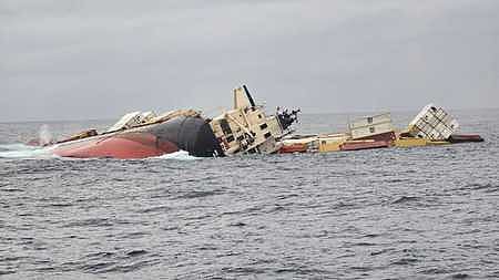 MSC Elsa 3, a container vessel which was on its way from Vizhinjam port to Kochi port, sinking in the Arabian sea around 38 nautical miles off Koch