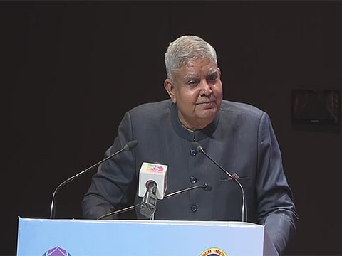 Vice President Jagdeep Dhankhar called for national unity on matters of security and development, stating that issues of nationalism and national security.