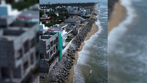 According to the approved Coastal Zone Management Plan, the construction site falls under CRZ-3, classified as a No Development Zone.