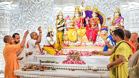 New addition to the opulent offerings at the Shri Ram Janmabhoomi Temple in Ayodhya, two intricately designed 24-carat gold jhoolas (swings), crafted by Chennai-based artisans, will soon be used.