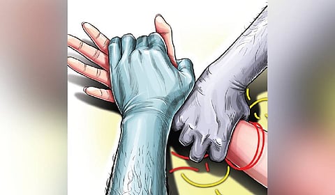 According to the police, the minor was gang-raped several times by her mother's boyfriend and his aide.